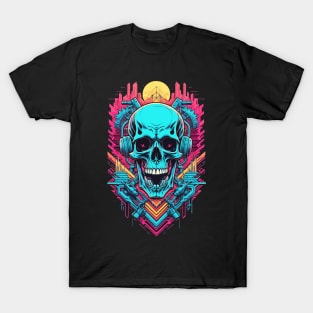 Mecha Robot Skull T-Shirt